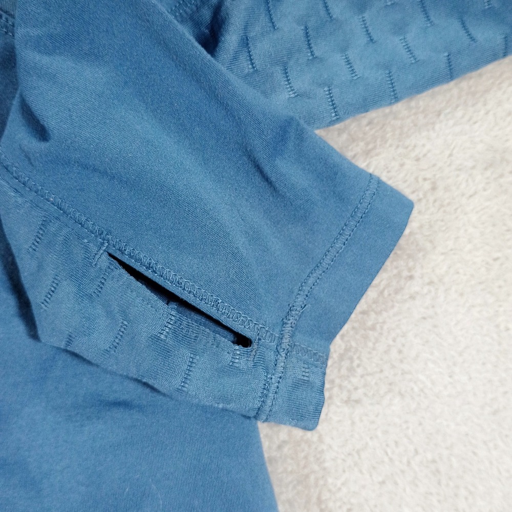 Ariat Womens Cold Series 1/4 Zip Blue XS Thumbhole Performance Top - Picture 4 of 9